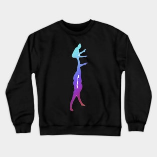 A women’s trio doing giraffe with straddle Crewneck Sweatshirt